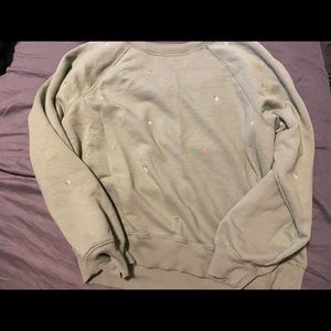 American Eagle Floral Embroidered Sweater